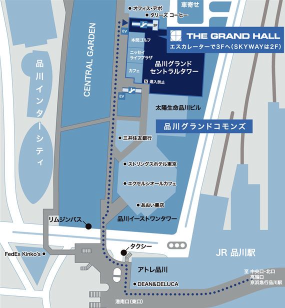 THE GRAND HALL MAP